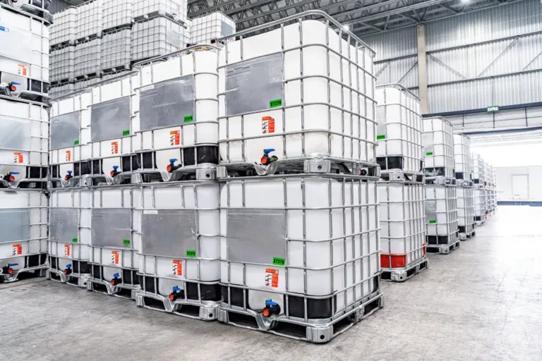 AdBlue IBC containers in storage